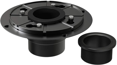 WEBANG Shower Floor Drain Base Flange with Adjustable Ring And Rubber Coupler,ABS&PVC Material, For Linear & Square Drain Installation