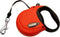 Coastal Pet Power Walker Dog Retractable Leash - Reflective Dog Leash - Stop-and-Release Control Button - Comfort Grip Handle - Red - X-Small