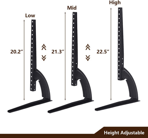 TAVR Universal Table Top TV Stand Base TV Legs for Most 32 37 40 42 47 50 55 LCD LED Plasma Flat Screen TVs, Height Adjustable Leg TV Replacement Stand, Holds up to 88lbs, Max VESA 800 x 400mm