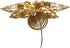 Kurt S. Adler Kurt Adler 11.75-Inch 30 Fairy Light Gold Star with Pinecones Treetop Tree Topper, Multi