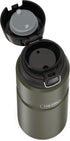 THERMOS Stainless King Vacuum-Insulated Drink Bottle, 24 Ounce, Matte Green
