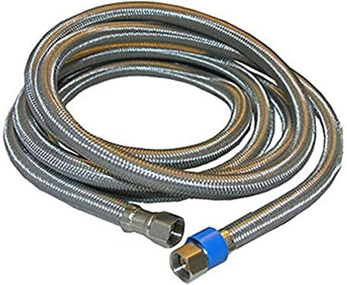 LASCO 10-0996 96-Inch Dishwasher Water Supply Line, Braided Stainless Steel, X 3/8-Inch Femal Compression, 1-Pack, Assorted