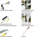 BBO+1 Pizza Oven Brush with Scraper,Pizza Stone Cleaning Brush with Scraper,Palmyra Head Cleaning Brush Wood Handle Cook Kitchen Oven Accessories Kit Portable BBQ Bake Tool Purpose Cleaning Brush