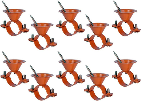 HIGHCRAFT ICF-DQ34-10 Bell Hanger Copper Coated Steel for 3/4'' Pipe (10PK), 10 Pack