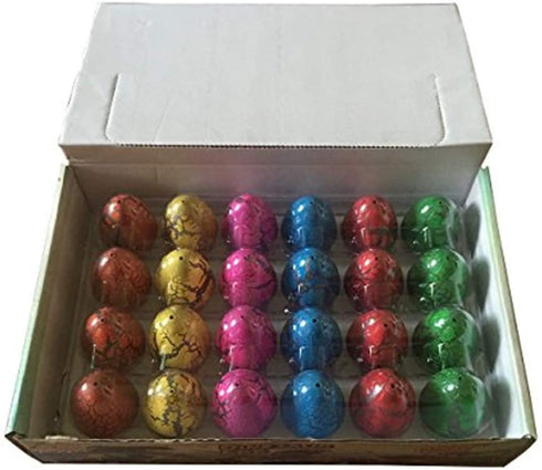 Jofan 24 PCS Dinosaur Eggs That Hatch Growing Easter Eggs with Mini Dinosaur Toys Inside for Kids Boys Girls Easter Basket Stuffers Gifts Fillers Party Favors Supplies