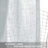RYB HOME Sheer Sidelight Curtains French Door - Linen Look Fabric Morden Window Curtain Shades for Bathroom Dining Living Room Kitchen, 2 Tieback, 2 Pcs, 30-inch Width x 72-inch Length Each, Dove Grey