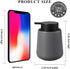 Foam Hand Soap Dispenser - 12 oz Bathroom Lotion Hand Pump Dispenser Grey Foaming Soap Dispenser Ceramic Dish Liquid Dispenser for Kitchen Hand Wash Dispenser