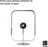 Umbra Infinity Picture Frame, Floating Photo Display for Desk or Wall, 5x7, Chrome