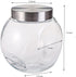Nicunom 2 Pack Glass Candy Jar, 75 Ounce Cookie Jar with Lid Clear Candy Container, Kitchen Countertop Penny Canning Jars for Cookies, Snacks, Cakes, Food Safe, Wide mouth Opening