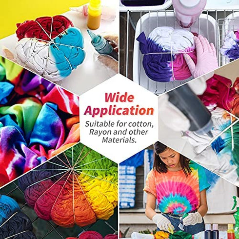 Tie Dye Powder, 26 Colors Dye Packets, Color Powder Packets Bright Fabric Dye, Tie Dye Party Supplies Suitable for Children and Adults?26Pack,10G Per Pack?