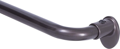 Eclipse EC Wrap Around Window Curtain Rod, 28-48", Espresso