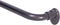 Eclipse EC Wrap Around Window Curtain Rod, 28-48", Espresso