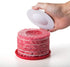 Prepworks by Progressive Perfect Burger Press Set, Press and Store Up to 6 Burgers, Non-Skid Base, Non-Stick Coating, Dimple Insert Creates Faster Even Cooking, Dishwasher Safe