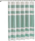 Madison Park Spa Waffle Shower Curtain Pieced Solid Microfiber Fabric with 3M Scotchgard Water Repellent Treatment Modern Home Bathroom Decorations, Stall 54X78", Aqua
