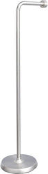 Amazon Basics Free Standing Bathroom Toilet Paper Holder Stand - Nickel