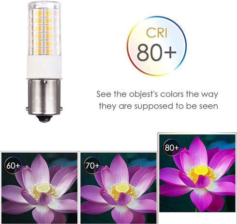 Makergroup BA15s Single Contact Bayonet LED 12V S8 1141 1156 LED Light Bulb 3W 2700K-3000K for Outdoor Landscape Lighting Path Deck Lights RV Lighting Warm Color 6pcs
