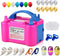 147 Pcs Balloon Pump KINBON Electric Portable Dual Nozzle Electric air Balloon Blower Pump, Electric Balloon Inflator for Party Birthday Wedding Festival