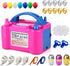 147 Pcs Balloon Pump KINBON Electric Portable Dual Nozzle Electric air Balloon Blower Pump, Electric Balloon Inflator for Party Birthday Wedding Festival