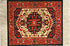 Wovenrugs Set of 4 Rug Table Coasters – Persian Design Fabric Carpet Drink Mats (Mix-4-5-7-8)