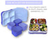 Lunch Containers for Kids Women, Portion Control Set, Bento Lunch Box Snack Containers with Lids, Lunch-Box for Adults Boys Girls, Leak-proof Kit, 4 Cups Purple