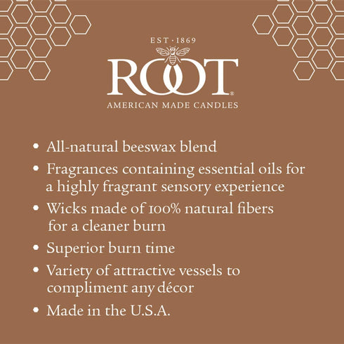 Root Candles Seeking Balance Beeswax Blend Candle, 8-Ounce, Revitalize: Coriander Sage