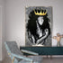 Black Queen Wall Art African American Black Queen Girl Canvas Wall Art African Black Art Prints Painting Abstract Contemporary Canvas Poster Home Decor for Bedroom Living Room Bar Hotel Wall Decor UNFRAMED