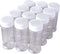 12 Pack of 6 Oz. Empty Clear Plastic Spice Bottles with White Sprinkle Top Lids For Storing and Dispensing Salt, Sweeteners and Spices - Food-Grade Spice Jars for Kitchen and Home Spice Organization