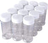 12 Pack of 6 Oz. Empty Clear Plastic Spice Bottles with White Sprinkle Top Lids For Storing and Dispensing Salt, Sweeteners and Spices - Food-Grade Spice Jars for Kitchen and Home Spice Organization