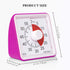 Secura 60-Minute Visual Timer, Classroom Countdown Clock, Silent Timer for Kids and Adults, Time Management Tool for Teaching (Purple)