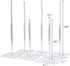 weddingwish Acrylic Donut Stands Clear Donut Bagels Display Stand Holder?Bagels Holder Doughnut Display Stand Tower for Wedding Birthday Treat Parties, Class Reunion, Children's Birthday Party,6 PCS