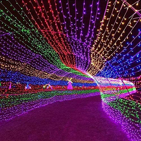 KAQ 115FT 300LED Purple String Lights Indoor/Outdoor, Waterproof Christmas Lights with 8 Modes, Clear Wire Fairy Tree Lights for Garden Patio Bedroom Wedding Xmas Decorations