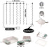 HXWEIYE Short Curtain Lights for Small Window, 3.3x5Ft Warm White Fairy Light with Timer & 8 Clips for Bedroom, Battery Powered 96Led String Light for Indoor Weddings Party Garden Wall Decor