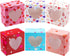 Valentines Day Bakery Treat Boxes Valentines Cupcake Boxes Cookie Boxes with Window for Holiday Pastries, Doughnut, Cookie, Cupcakes, Brownies, Truffles Gift Giving (4.5"x4.5"x2.5")