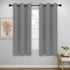 Easy-Going Blackout Curtains for Bedroom, Solid Thermal Insulated Grommet and Noise Reduction Window Drapes, Room Darkening Curtains for Living Room, 2 Panels(42x63 in, Light Gray)