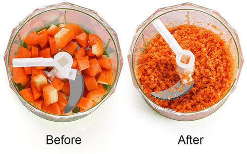 Manual Hand Pull Food Chopper Large Capacity Kitchen Onion Garlic Vegetable Blender Mincer(4 cup) by Vinipiak