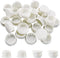 Murtenze 30 Pcs 13mm (1/2") White Hole Plugs, Plastic Flush Type Panel Plugs Fastener Cover, Round Plastic Snap in Locking Tubing Plug for Kitchen Cabinet Furniture
