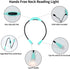 Book Reading Light, Neck Light Anywhere Hands Free, Flexible, Lightweight Comfortable Wear, Rechargeable,3 Modes Reading Lights for Books in Bed with Amber Light. Gifts for Knitters & Crafts(Green)