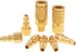 Air Coupler and Plug Kit, SUNGATOR Solid Brass Quick Connector Set, 1/4" Industrial NPT Air Compressor Accessories (8-Piece)