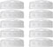 Honbay 10pcs Clear Horizontal Frosted Rigid Plastic Half Card Badge Holders