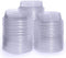 Meric Gecko Food Container, Transparent PVC Plastic Cups for Feeding & Drinking, No-Leak and Escape Design to Keep Mealworms Inside, 100 Pieces per Pack