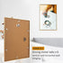 Homso A3 Poster Picture Frame in Gold, 11.7x16.5 Metal Aluminum Frame with Crystal Acrylic for Horizontal and Vertical Formats for Wall - 29.7 x 42 cm