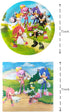 Hedgehog Party for Sonic, 20 Plates + 20 Napkins + Tablecloth, Hedgehog Party Supplies