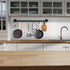 ERYTLLY 2 Bases Wall Mount Clothes Rack Industrial Pipe Clothes Rack On Wall Hanging Rod Laundry Room Hanging Rod Detachable Wall Mounted Iron Garment Bar for Bathroom, Room, Living Room, office Use