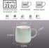 LMYFFF Large Ceramic Coffee Mug,21 Oz, Green Big Tea Cup for Office and Home, Dishwasher and Microwave Safe€¦