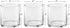 Set of 3 Glass Cylinder Vases 4 Inch Tall - Multi-use: Pillar Candle, Floating Candles Holders or Flower Vase Perfect as a Wedding Centerpieces.