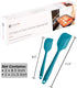 StarPack Home Premium Silicone Spatula Set (2 Small, 2 Large) - Rubber Spatulas Silicone Heat Resistant to 600°F - Hygenic One Piece Design, Non Stick Kitchen Spatula Set (Teal Blue)