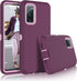 Tiflook for Samsung Galaxy S20 FE 5G Case, Heavy Duty Shockproof Armor Protective Hard Plastic Cover + Silicone Bumper Dual Layer Hybrid Phone Case for Samsung Galaxy S20 Fan Edition, Pinkish Purple