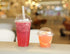 TashiBox 9 Ounce -100 Pack plastic cups with dome lids | Plastic Cocktail Glasses with lids | Plastic Drinking Cups with Lids | Bulk Party Cups | Wedding Tumblers