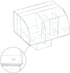 FEMELI Office Desk Organizer and Accessories, Acrylic Desk Organizer with 8 Compartments + 1Drawer(Clear)