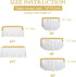 B-COOL Gold Table Runners 4 Pieces 12x72 Inch Gold Party Table Decorations for Rectangle Gold Decor Gold Sequin Runner
